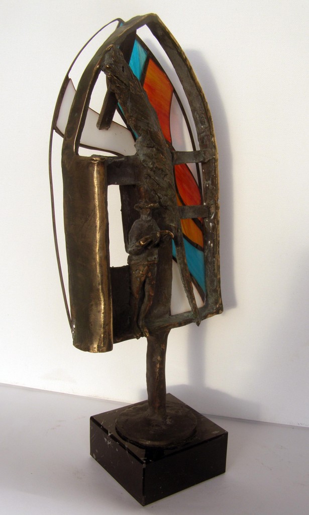 Fenêtre de la poésie (bronze sculpture)